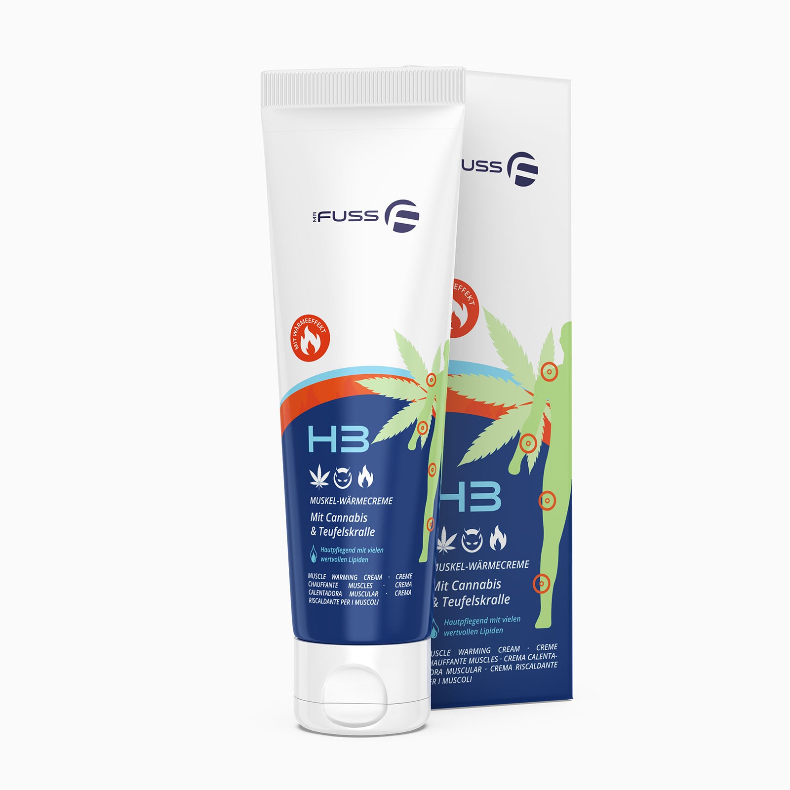 H3 Muskel-Wärmecreme mit Cannabis & Teufelskralle 100ml
