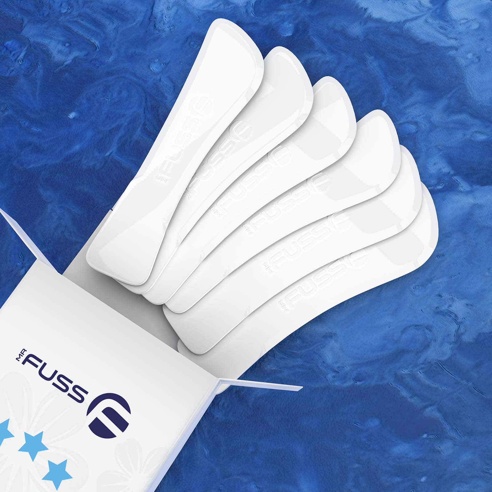 Hornhautschieber aus Kunststoff – 6 Stück