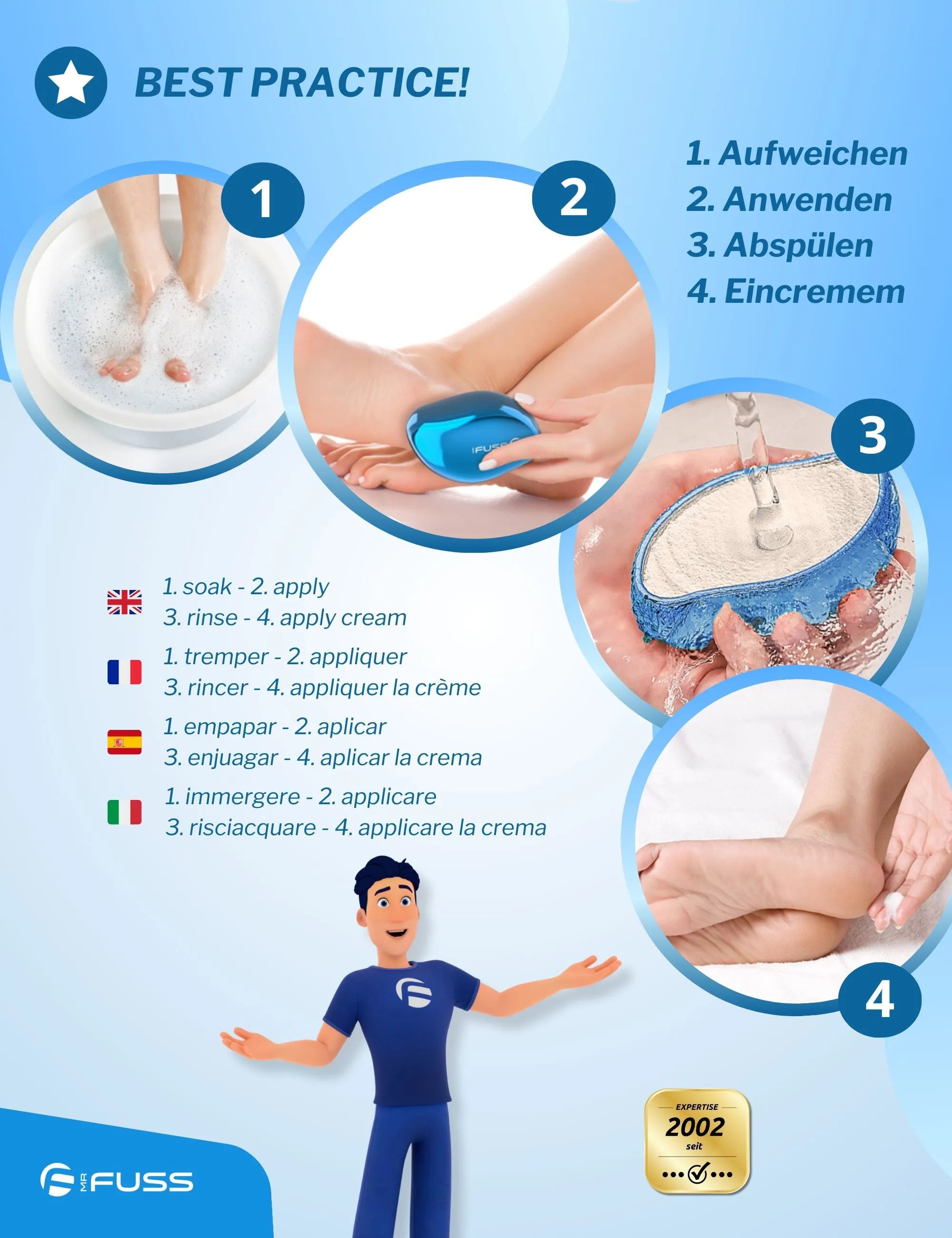 Nano Glas - 2 in 1 Hornhautentferner Feile