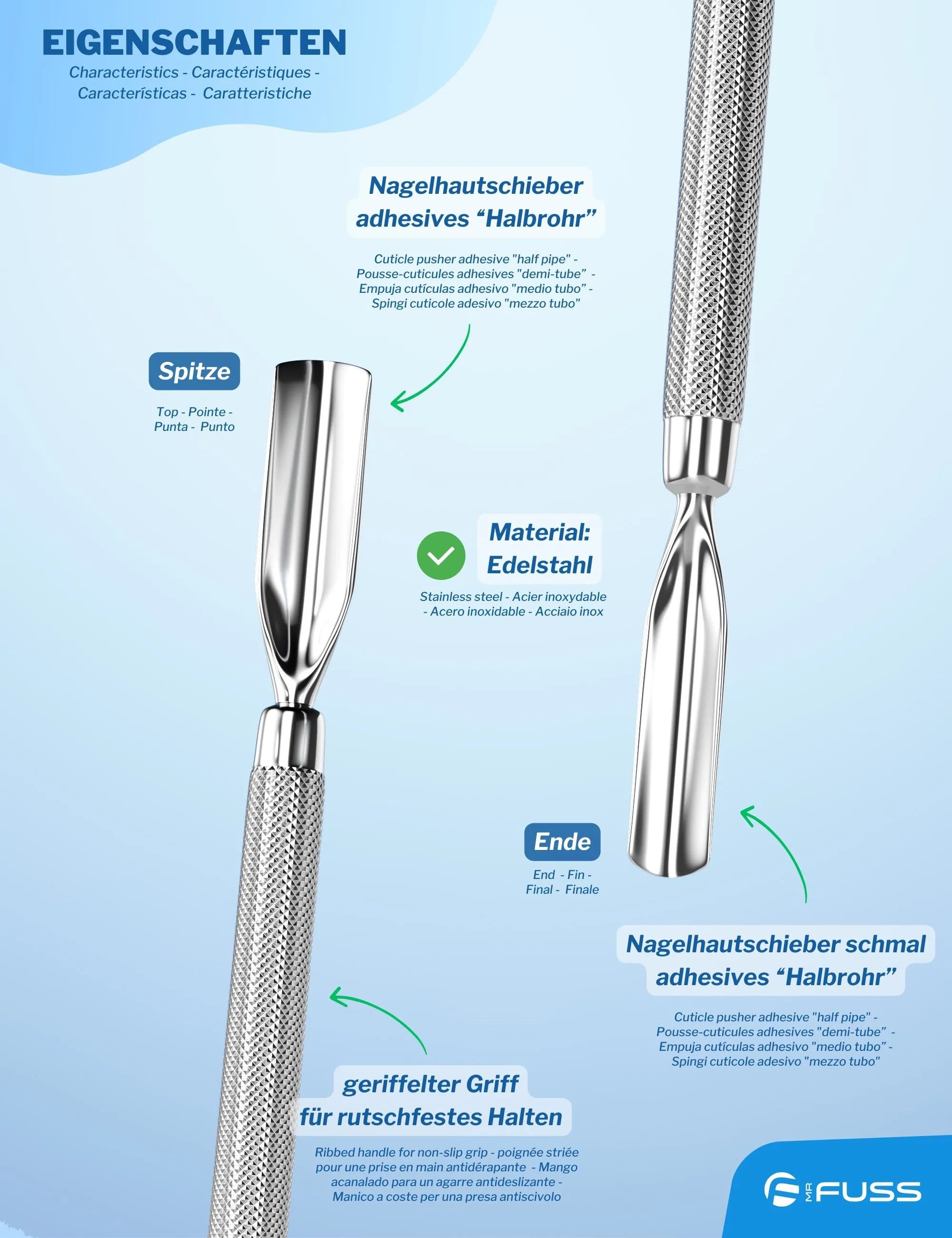 Cuticle Pusher Double