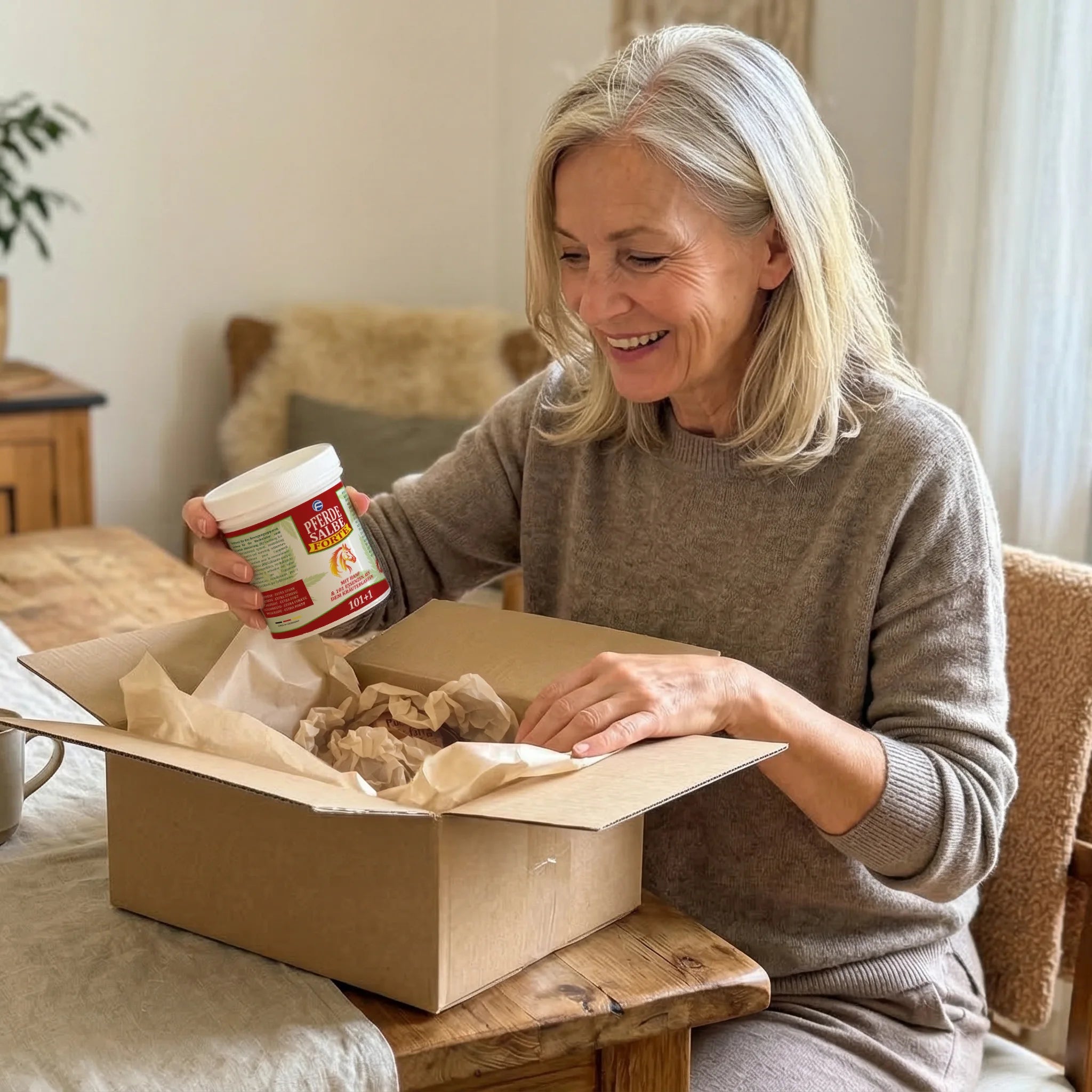 Ungüento de caballo calentador Forte para personas Fórmula 101 + 1 con cáñamo - 500ml