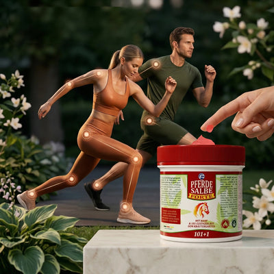 Ungüento de caballo calentador Forte para personas Fórmula 101 + 1 con cáñamo - 500ml