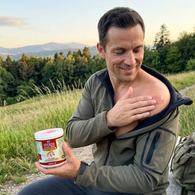 Ungüento de caballo calentador Forte para personas Fórmula 101 + 1 con cáñamo - 500ml