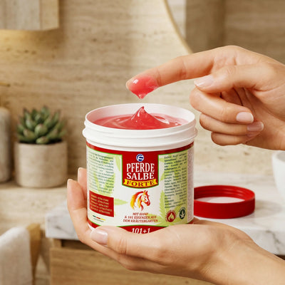 Ungüento de caballo calentador Forte para personas Fórmula 101 + 1 con cáñamo - 500ml