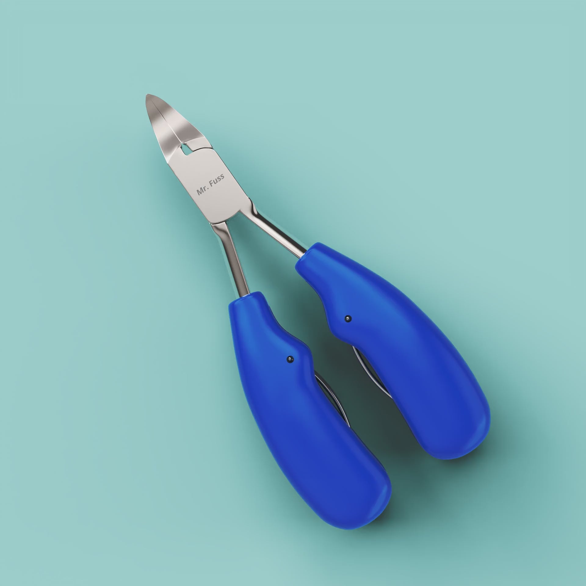 Profi Fußnagelzange Edelstahl mit Kunststoffgriff und Doppelfeder