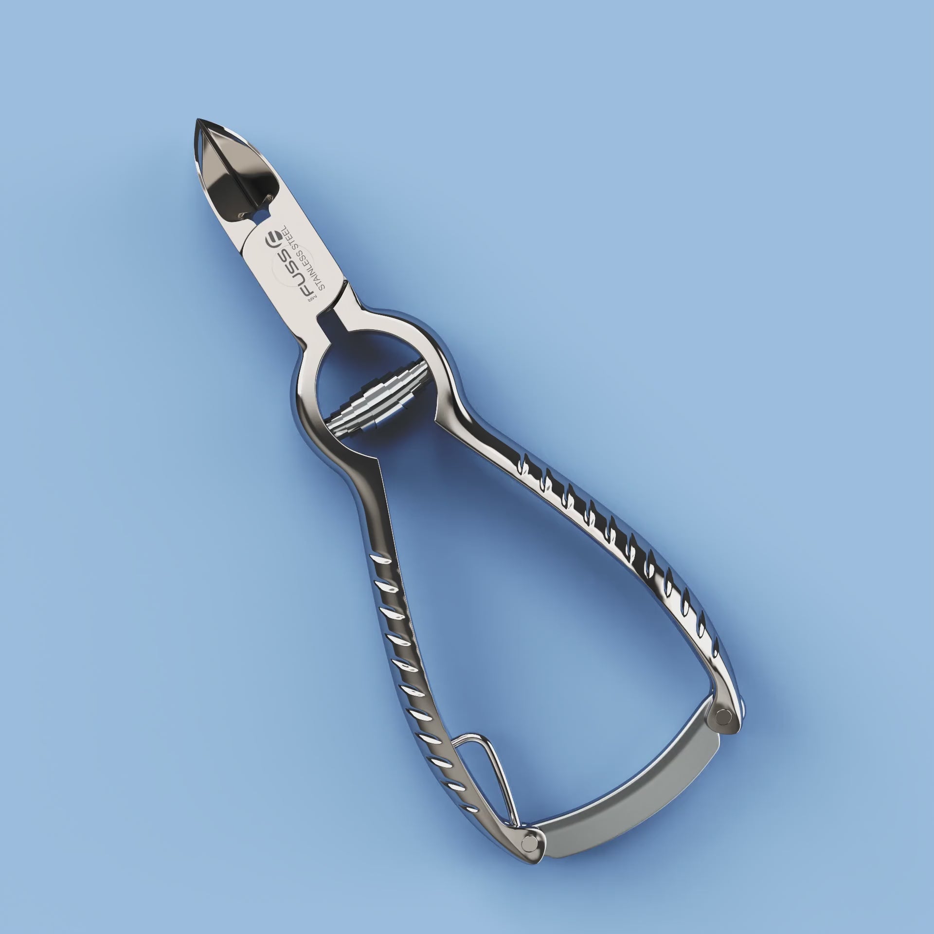 Mr. Fuss Fußnagelzange nach Turn Bull mit Spiralfeder - 14cm